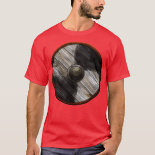 Viking Shield White Black quarters T-Shirt