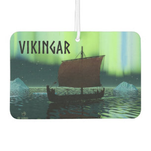 Viking Ship And Northern Lights Car Air Freshener