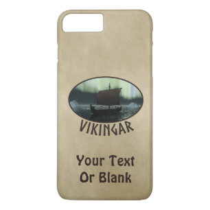 Viking Ship And Northern Lights iPhone 8 Plus/7 Plus Case