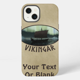 Viking Ship And Northern Lights iPhone Case