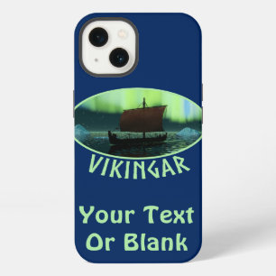 Viking Ship And Northern Lights iPhone Case