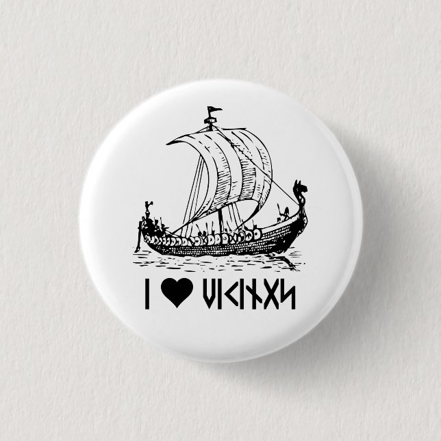 Viking Ship Button (Front)