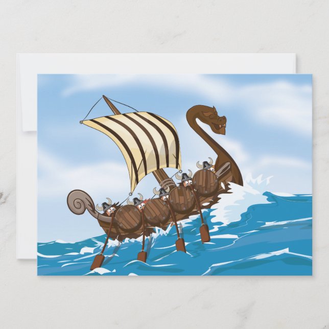 Viking Ship Invitation (Front)