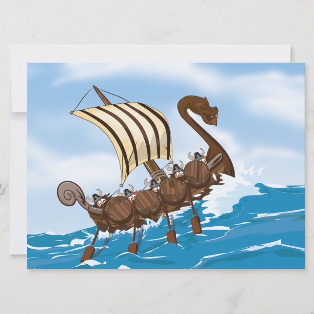 Viking Ship Invitation (Front)