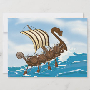 Viking Ship Invitation