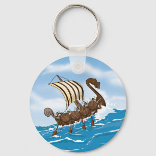 Viking Ship Key Ring