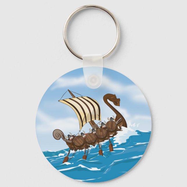 Viking Ship Key Ring (Front)