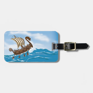 Viking Ship Luggage Tag