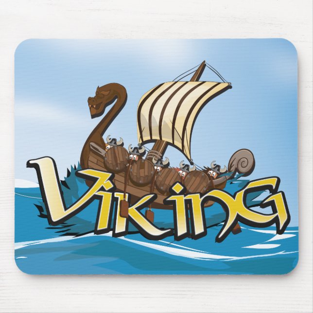 Viking Ship Mouse Pad (Front)