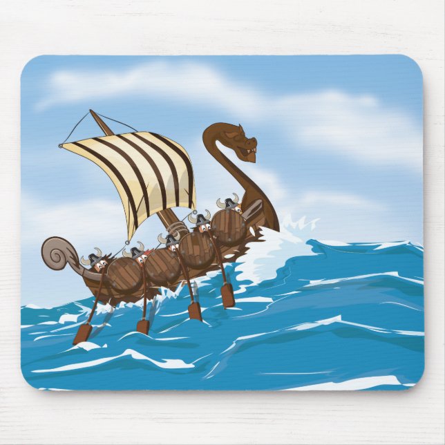 Viking Ship Mouse Pad (Front)