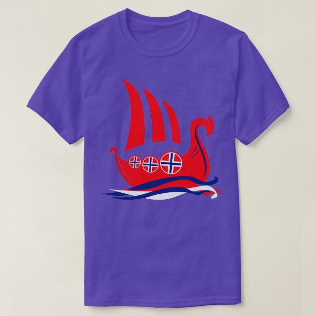 Viking ship Norway T-Shirt (Design Front)