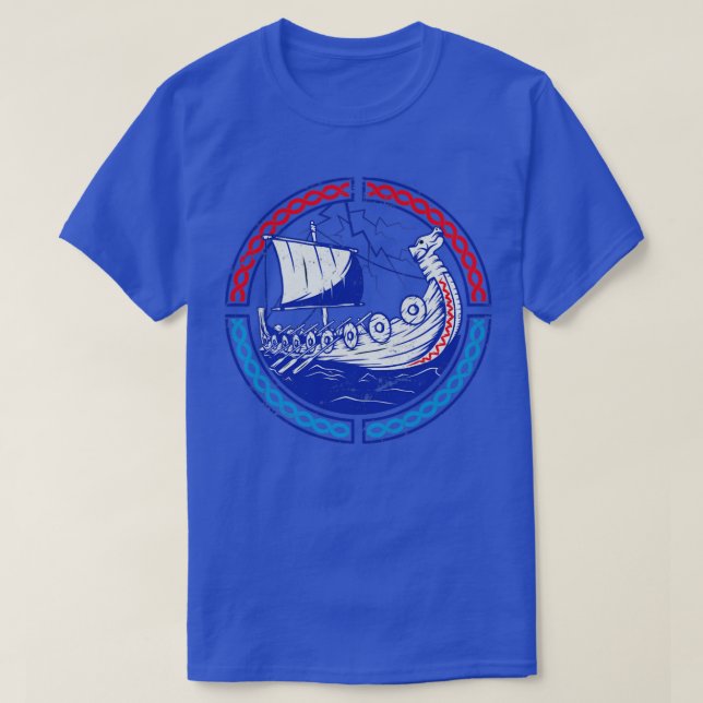 Viking Ship Norway T-Shirt (Design Front)