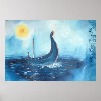 Viking Ship Poster