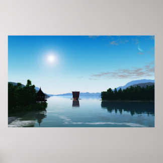 Viking Ship Poster