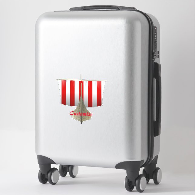 Viking Ship Sailing Thunder_Cove (Suitcase)