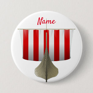 Viking Ship Sailing Thunder_Cove 7.5 Cm Round Badge