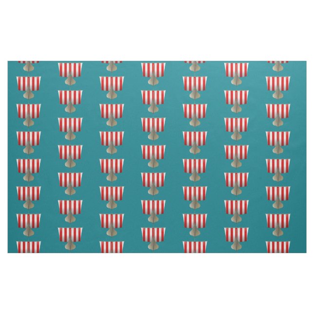 Viking Ship Sailing Thunder_Cove Fabric (Fat Quarter)