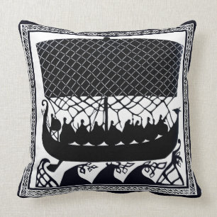 Viking Ship to Paradise Cushion