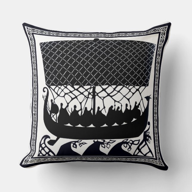 Viking Ship to Paradise Cushion (Front)