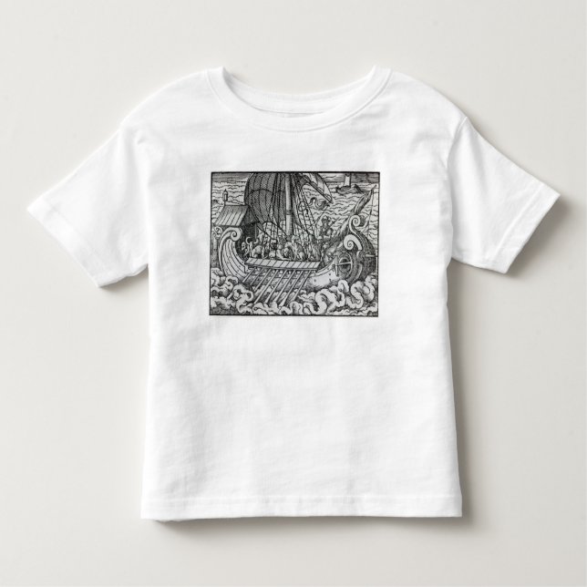 Viking Ship Toddler T-Shirt (Front)