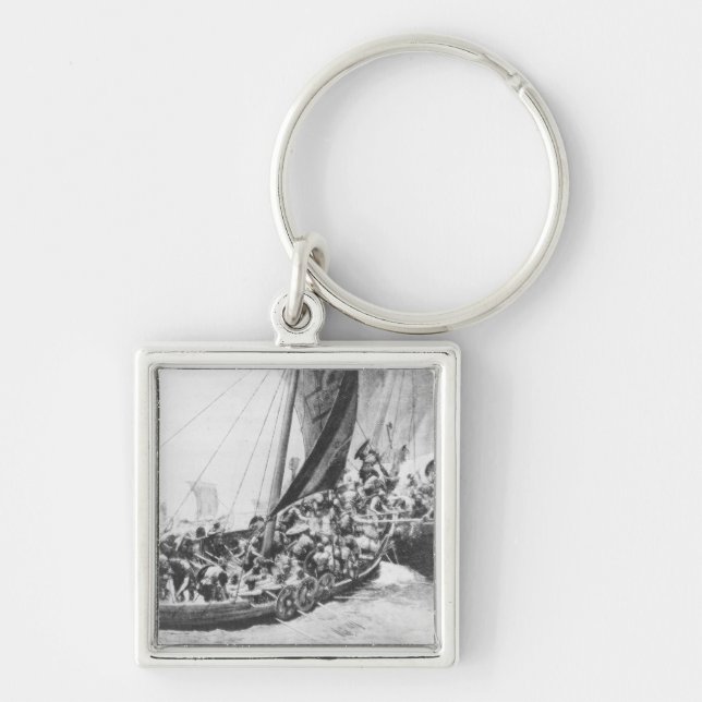 Viking Ships Key Ring (Front)