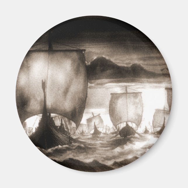 VIKING SHIPS MAGNET (Front)