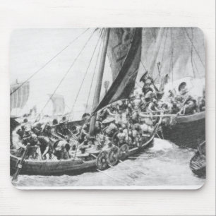 Viking Ships Mouse Pad