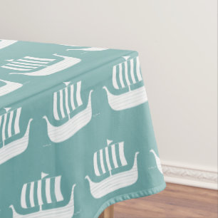 Viking ships tablecloth