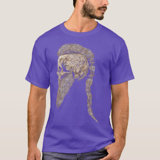 Viking Skull Beard Lodbrok Beard T-Shirt