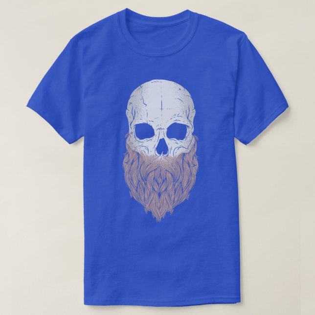 Viking Skull beard T-Shirt (Design Front)