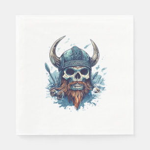 Viking Skull Berserker Napkin