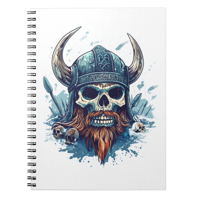 Viking Skull Berserker Notebook (Front)