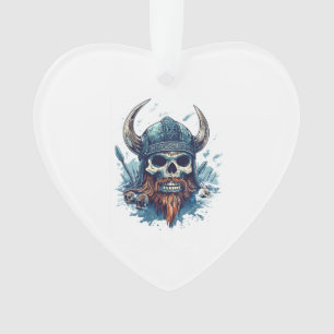Viking Skull Berserker Ornament