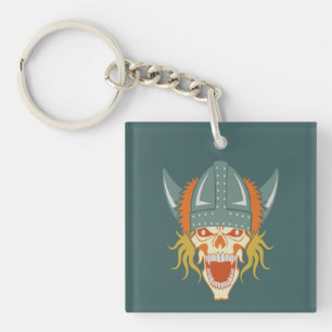 VIKING skull custom colour key chain