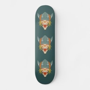 VIKING skull custom skateboard