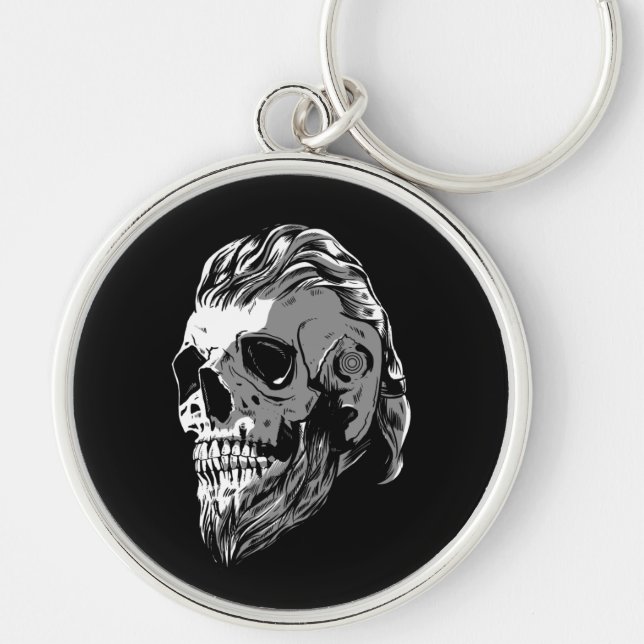 Viking Skull Key Ring (Front)