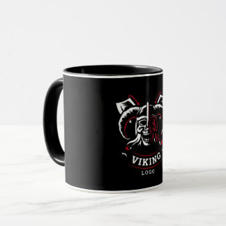 "Viking Skull Logo with Axes" Mug