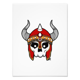 Viking skull poster