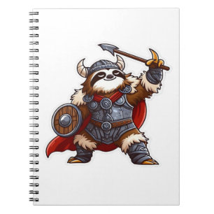 viking sloth Oversized T-Shirt Notebook