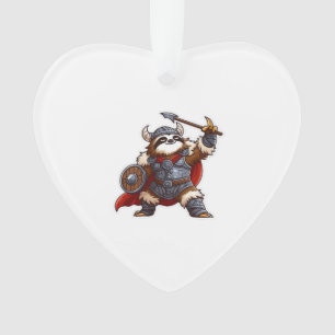 viking sloth Oversized T-Shirt Ornament