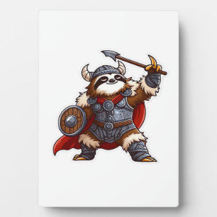 viking sloth Oversized T-Shirt Plaque