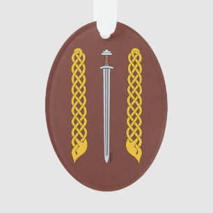 Viking Sword and Plaitwork Ornament