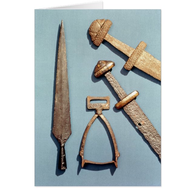 Viking swords, stirrup and spearhead (Front)