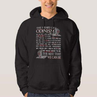 Viking The Heart Of Odinism Raven Hoodie
