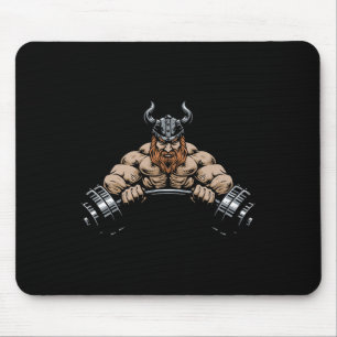 Viking Training Gym For Lover Strongman Bodybuildi Mouse Pad