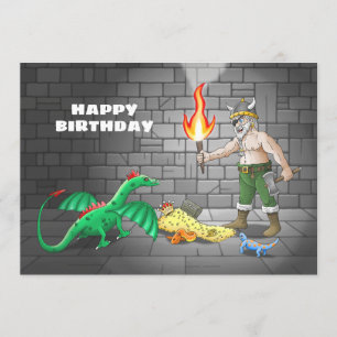 Viking Treasure Hunt Birthday Card