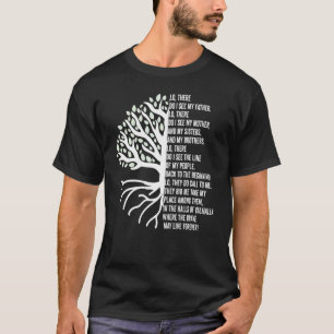 Viking Tree Of Life With Viking Prayer T-Shirt