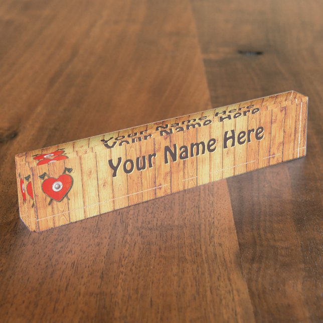 Viking Valentine Nameplate (Side)