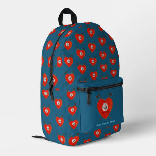 Viking Valentine Printed Backpack