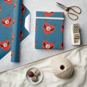 Viking Valentine - Raven Wrapping Paper